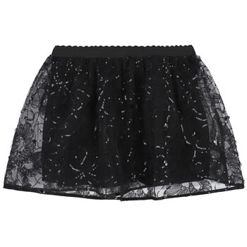 Girls Black Tulle Skirt